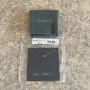 Zoe Chicco 14K Gold Letter D Bracelet